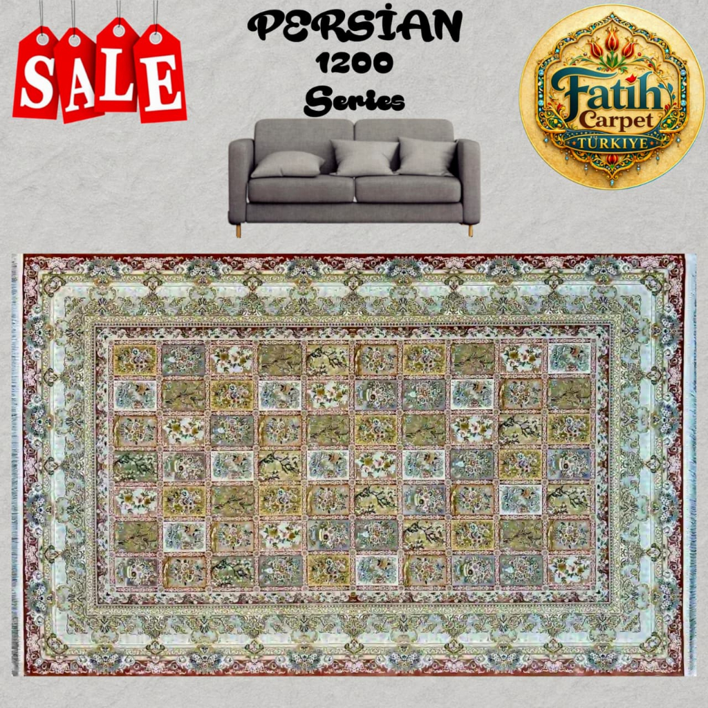 Karpet Premium Klasik Iran Reeds 1200 -SOGOLI LIGHTRED