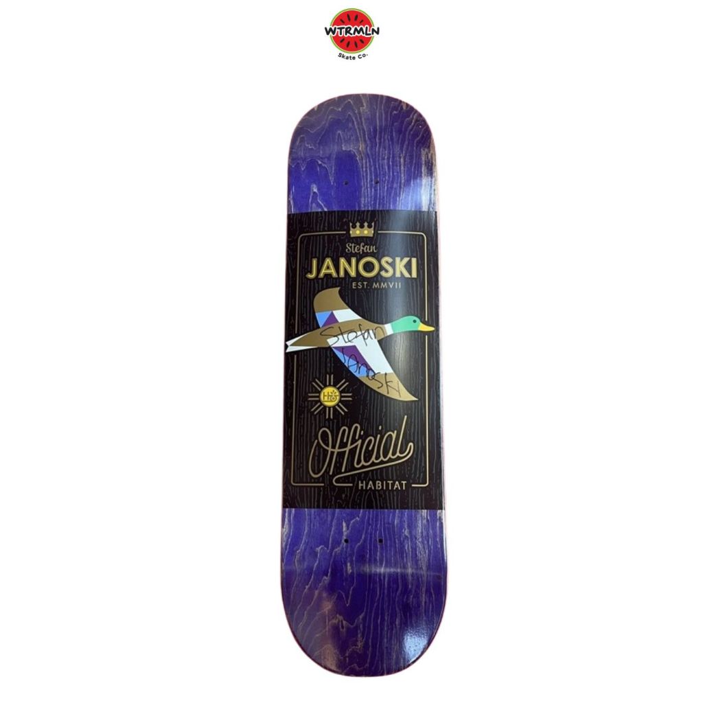 Stefan Janoski Signed Skateboard Deck HABITAT SKATEBOARDS Rare