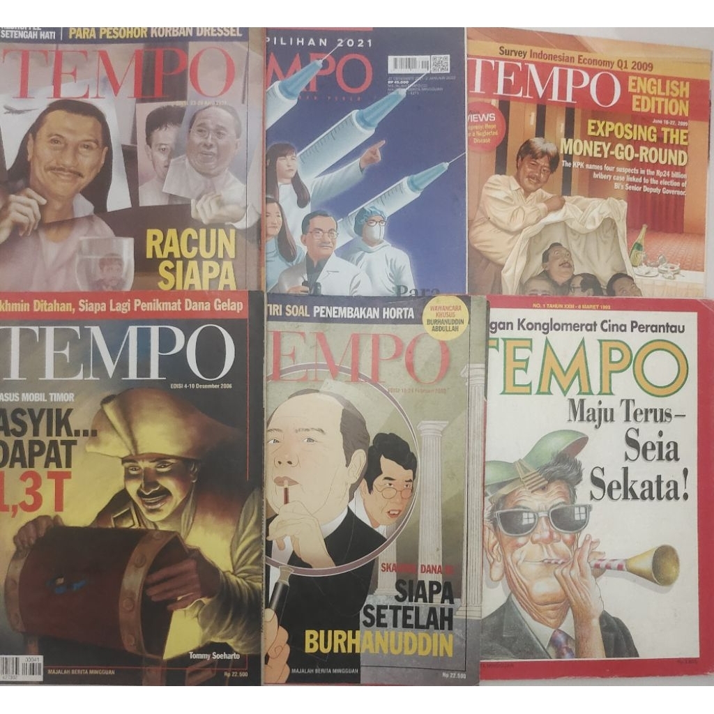 MAJALAH TEMPO BEKAS ORIGINAL