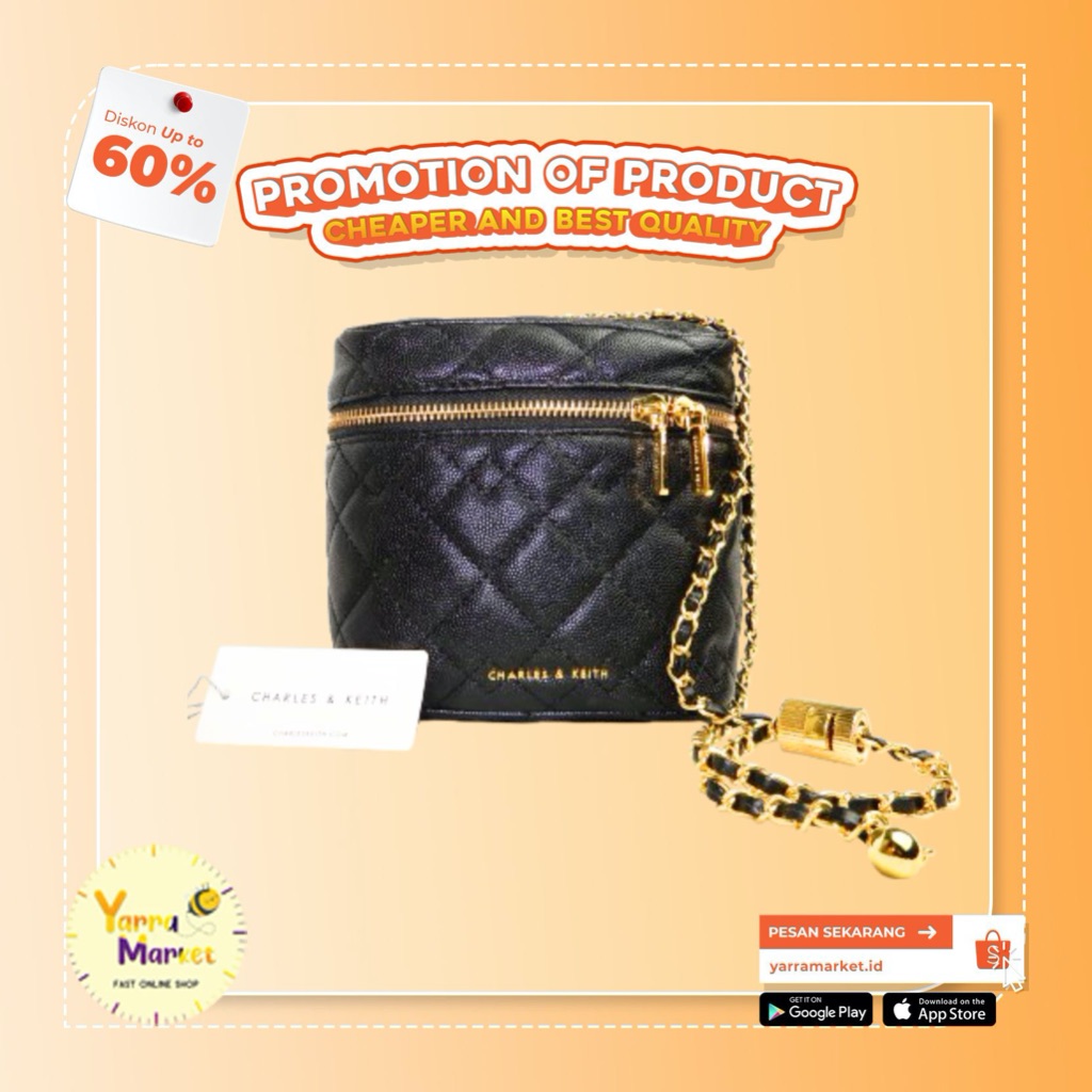 Charles and Keith BALCK shoulder bag / women leather bag { ORIGINAL / BRANDED }