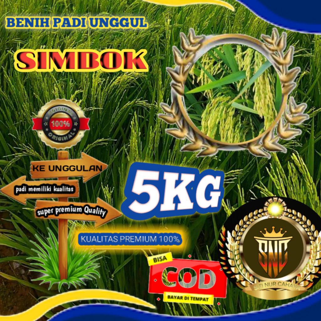 BIBIT PADI SIMBOK INHIBRIDA MENTES | BERKUALITAS,|5KG