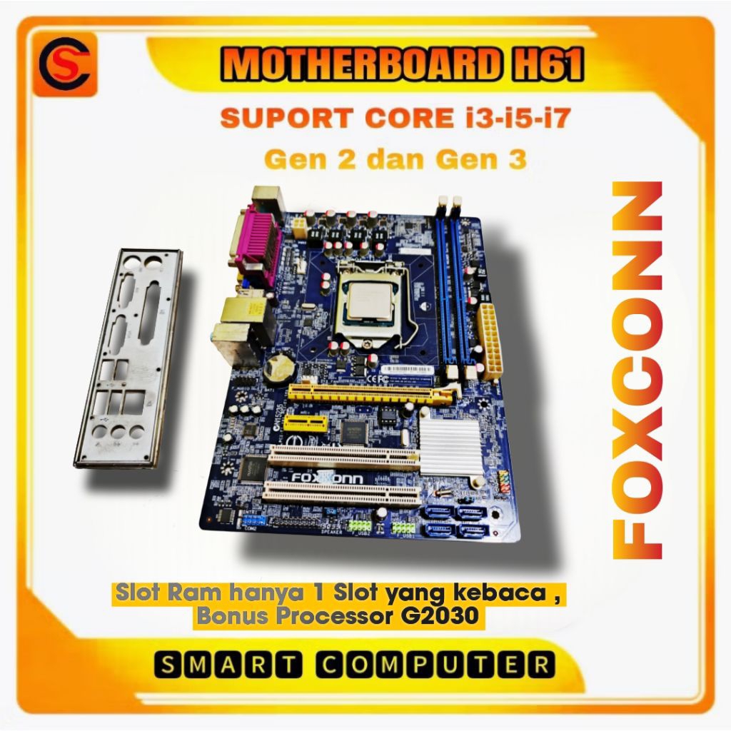 Motherboard H61 intel LGA 1155 Second