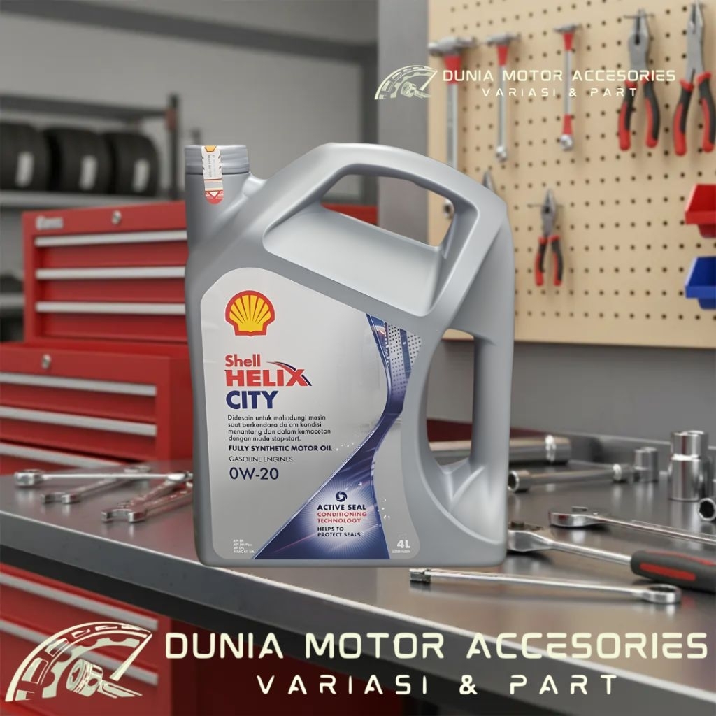 Oli Mobil Shell Helix City 0W-20 SP 4Liter