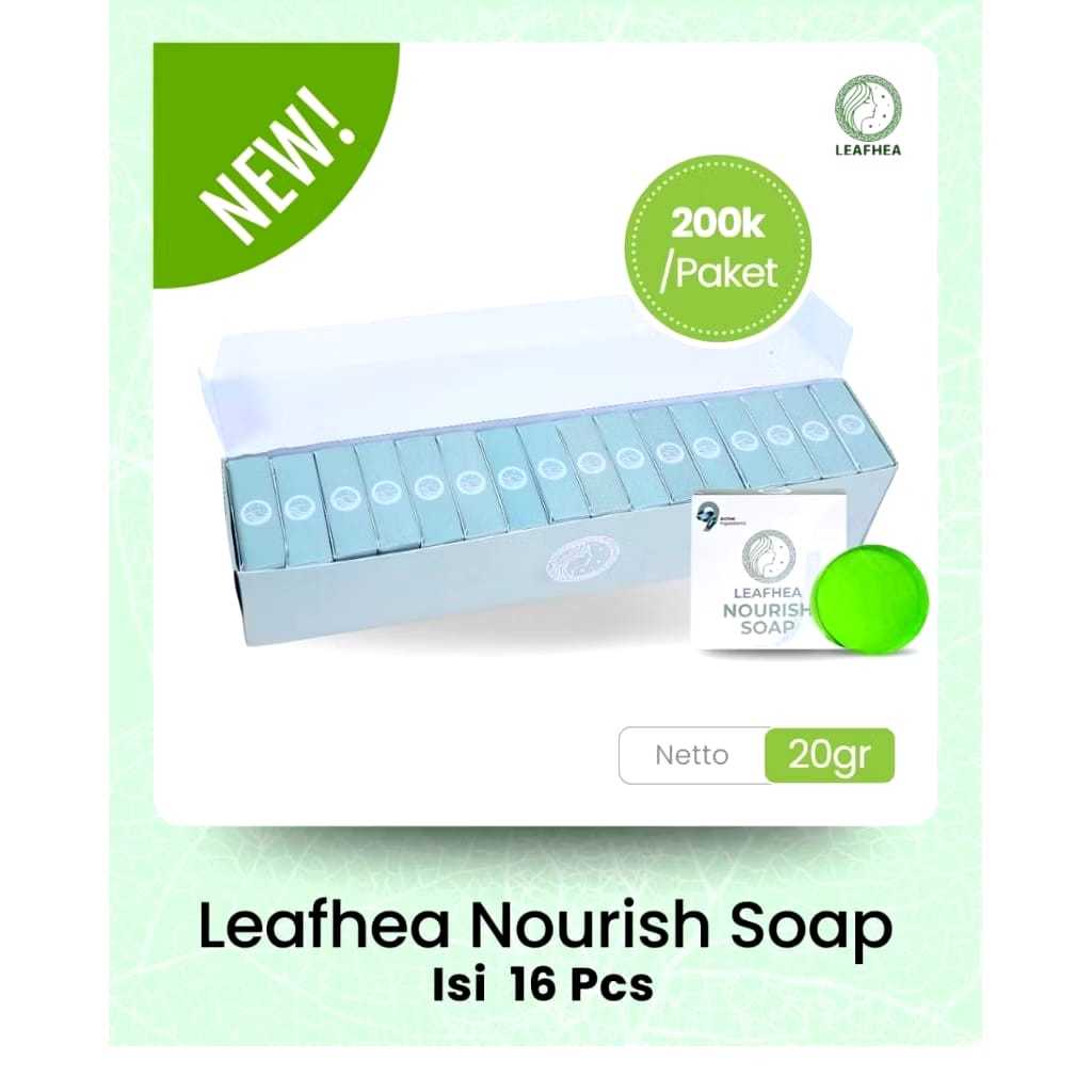 Jual 1 Box Sabun Leafhea Nourish Soap Original 100% Asli