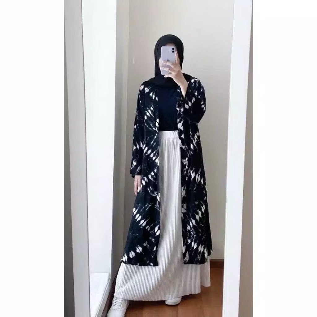 Long Outer Wanita Pantai Cardigan Wanita Batik Rayon