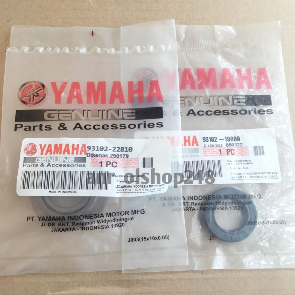 Seal sil kruk as kiri + seal sil kruk as kanan  mio sporty mio smile mio lama nouvo