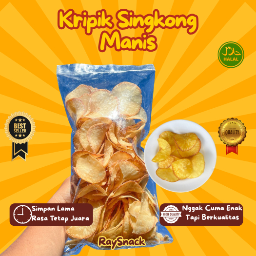 keripik singkong manis gula halus