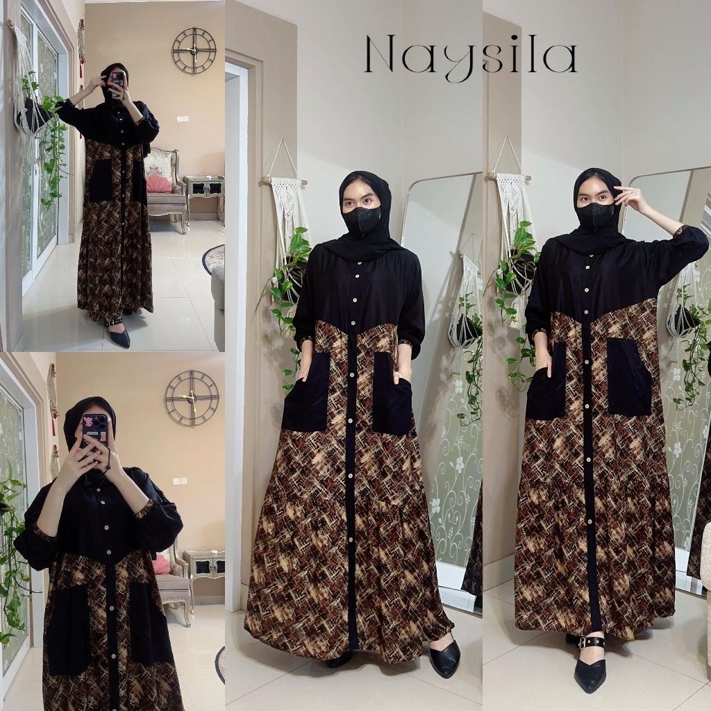 Grosir Fairuz | Naysila dress Original By Fairuz Dress||Twill Premium