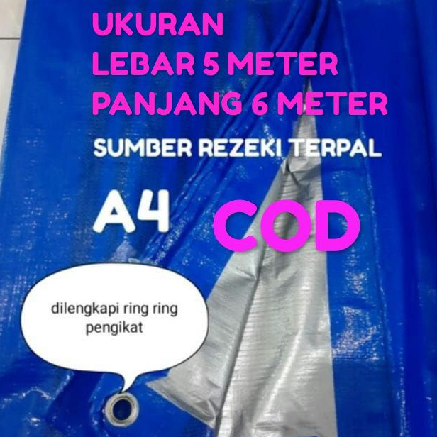 Terpal Tenda 5x6 Meter A4 Terpal Jemur Padi Terpal Kolam Ikan