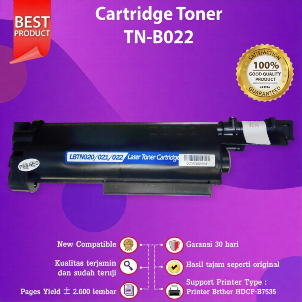 FixPrint Toner Cartridge Monochrome TN B022 TN-B022 TN-B027 Printer Bro DCP B7535 HL B2180DW DCP B76