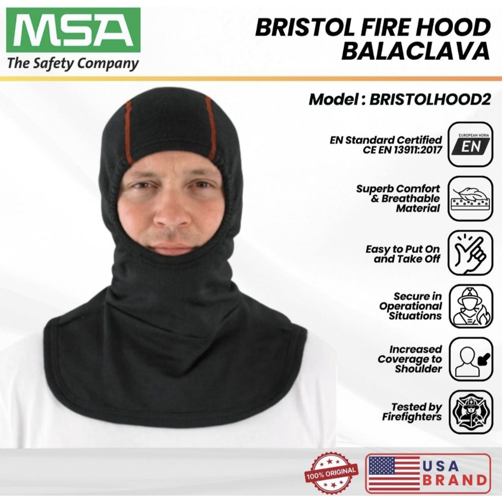 Fire Hood MSA Bristol / Fireman Hood Balaclava Nomex Original