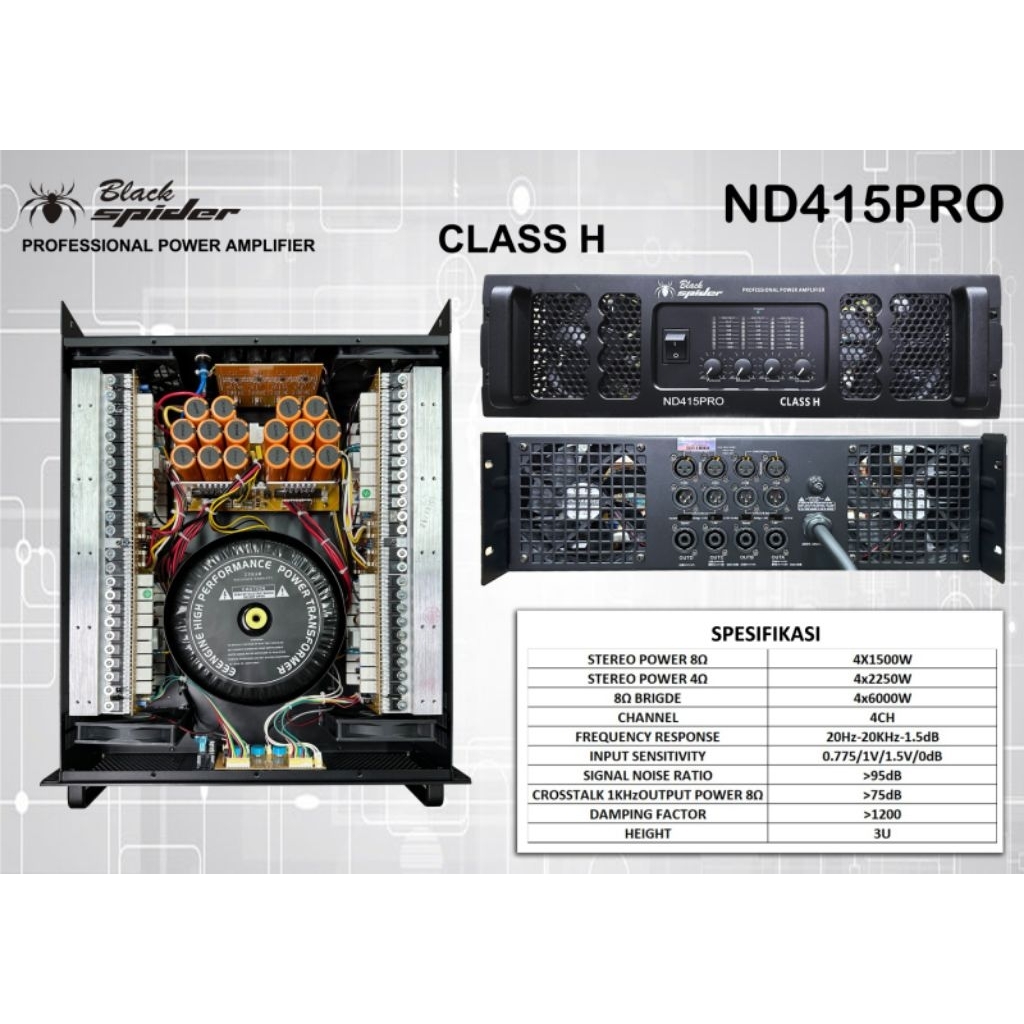 POWER BLACK SPIDER CLASS H ND415PRO/Power Black Spider Class H Nda415Pro/ power black spider class h