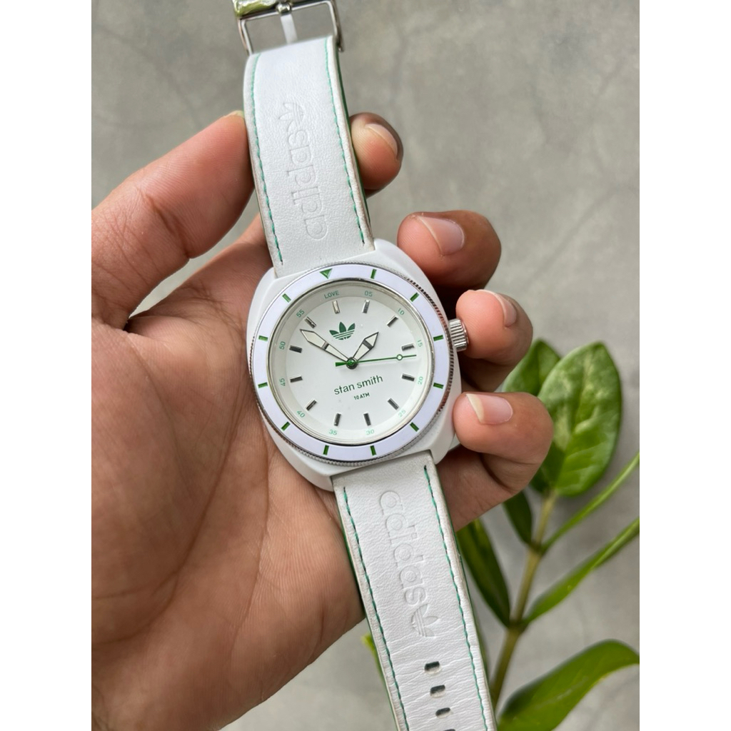 Vtg ADIDAS x STAN SMITH Analog Watch, jam adidas vintage, jam y2k style