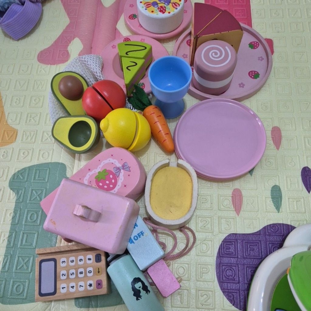 Preloved mainan kayu masakan kayu