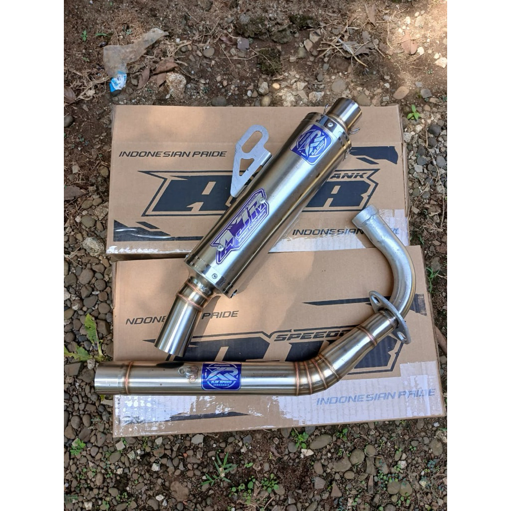 Silincer Knalpot Racing Inlet 38 Original AJR SPEED Indonesia Model Kawahara Bebas Request Saringan 