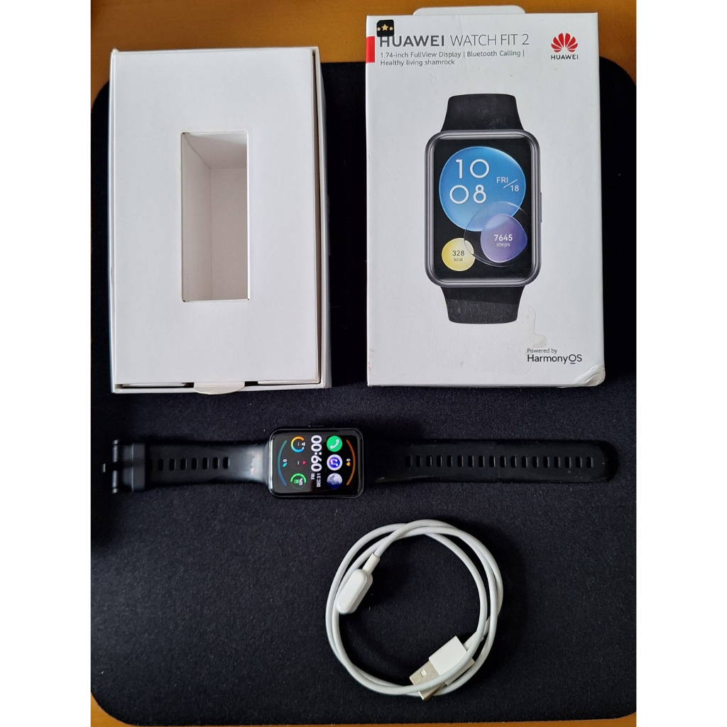 Huawei Watch Fit 2 Amoled 1.74" Second Normal Fullset Gratis Strap
