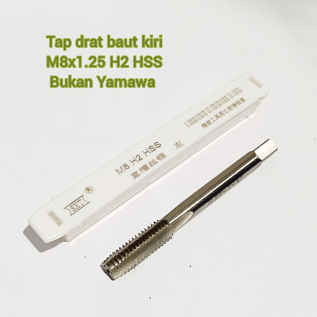 KS01293 Tap baut drat kiri m8x1.25 H2 HSS bukan tap yamawa