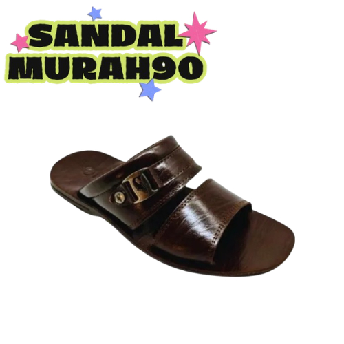 DOLPHIN || Sandal Slide DOLPHIN Kulit Asli Sandal Kulit Pria DOLPHIN D"25