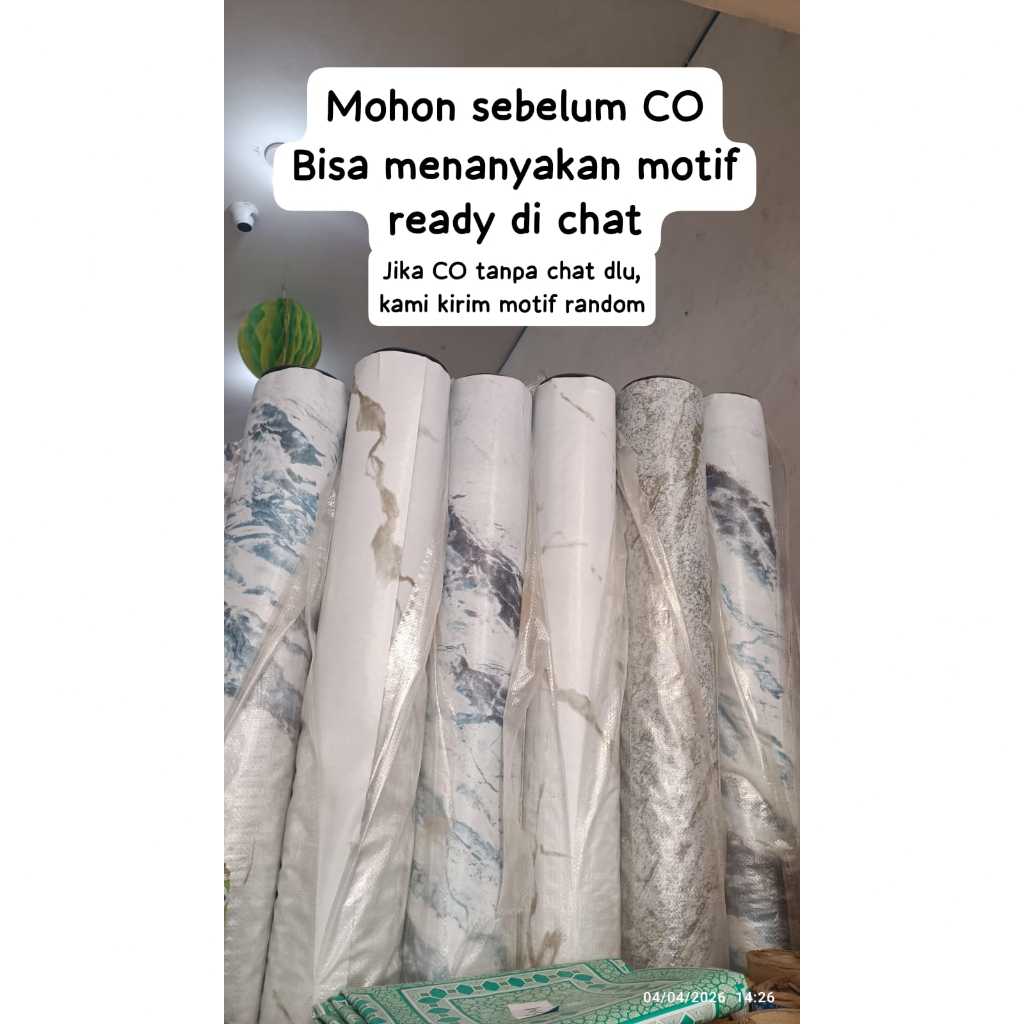 DAESUNG Karpet Plastik Lantai Vinyl Tebal Meteran atau ROLL LEBAR 2M