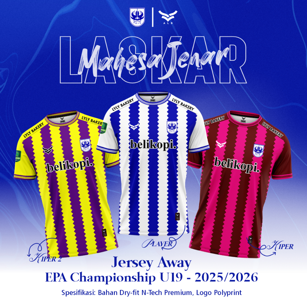 Jersey PSIS Away U19 2025/2026 Resmi EPA Championship - ALB Apparel Original Premium