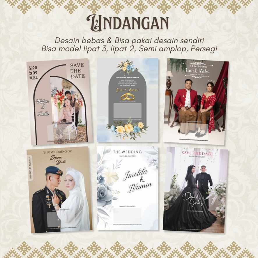 Undangan Pernikahan Custom Murah Foto (ART CARTON)
