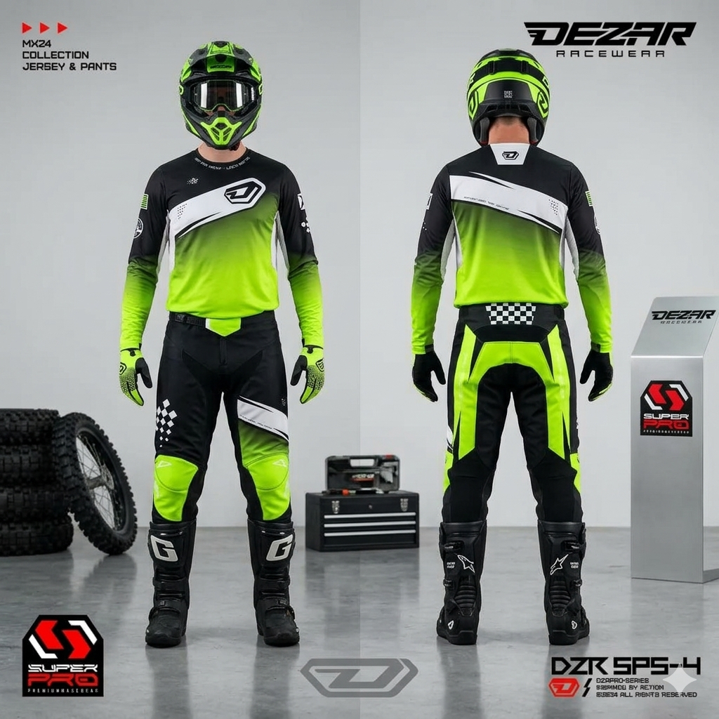 Dezar Original Jersey Set Baju Balap Trail Roadbike Roadrace Racing Motocross Trabas Custom Design