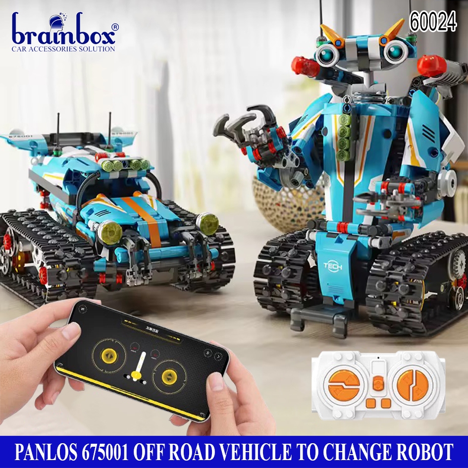 Panlos 675001 Vehicle Intelligent to Change Robot Block Brick Mainan Balok Blok Brick Mobil