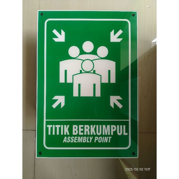 Akrilik Titik Berkumpul | Papan Akrilik Titik Berkumpul
