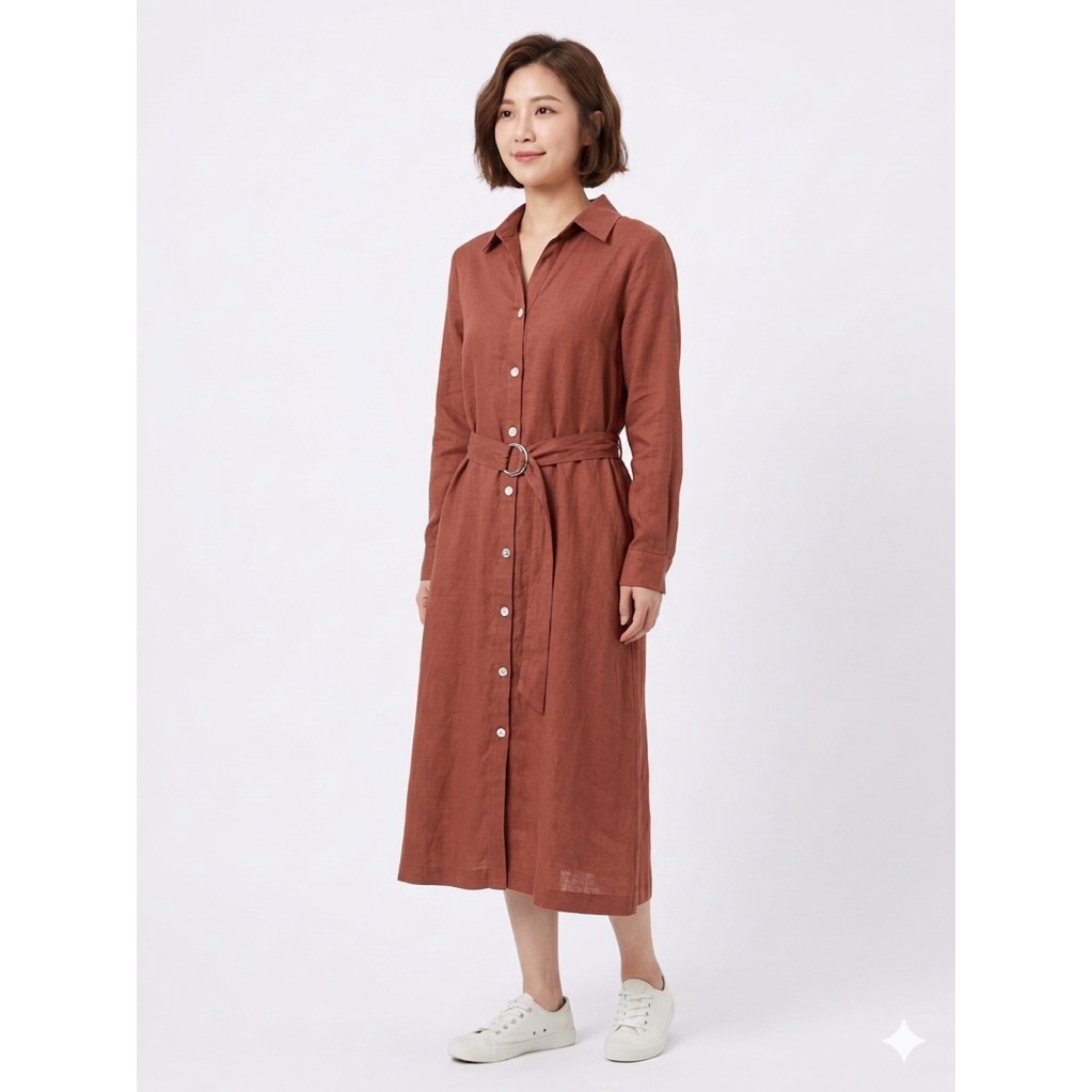 Dress wanita panjang lengan panjang dan pendek