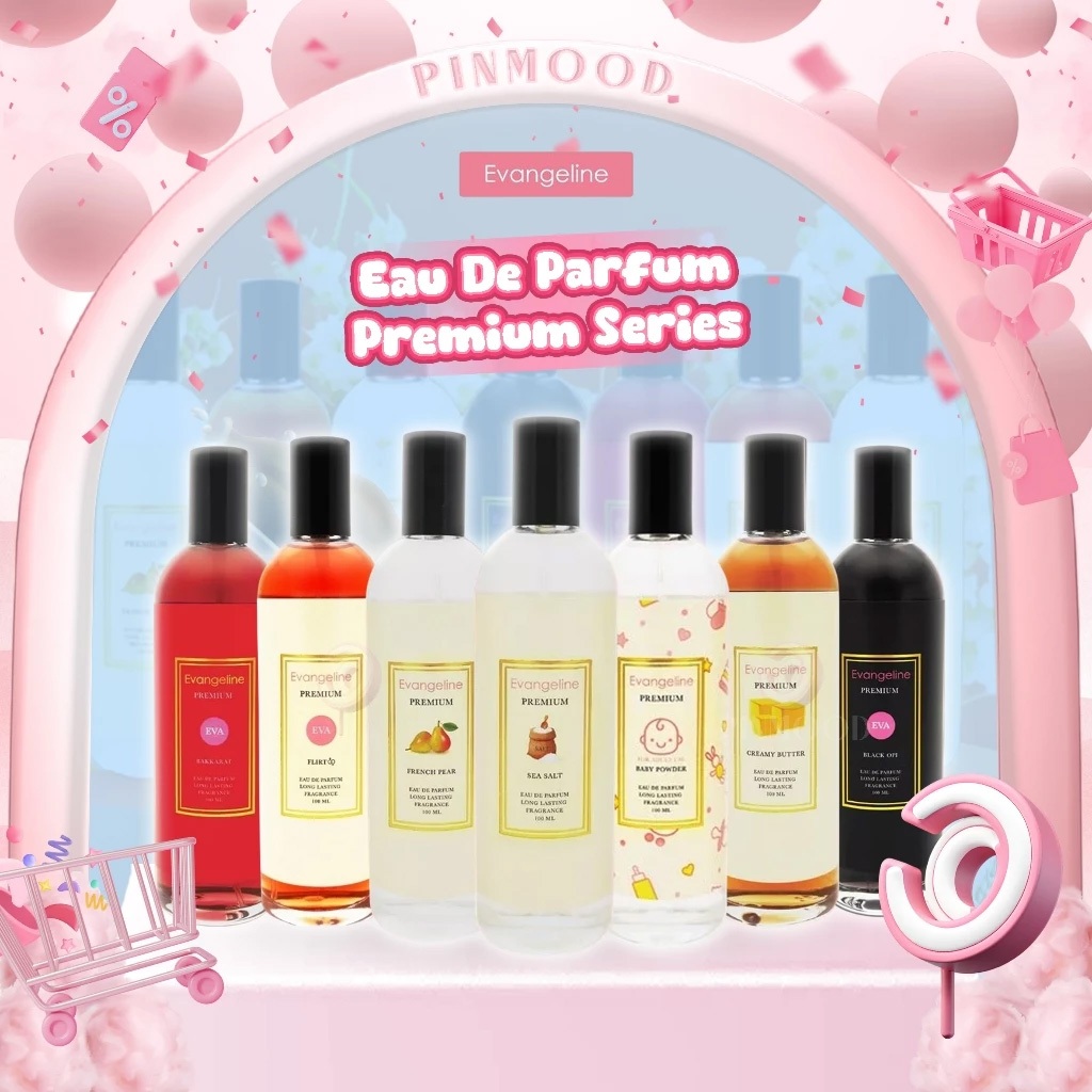 EVANGELINE - EAU DE PARFUM PREMIUM SERIES ( 100 ml ) - Perfume Bakkarat / Black Opi / Creamy Butter 