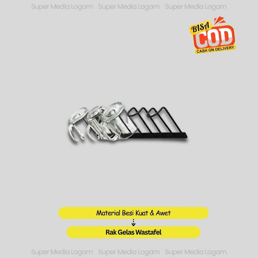 Rak Gelas Wastafel - Tempat Peniris Gelas Wastafel
