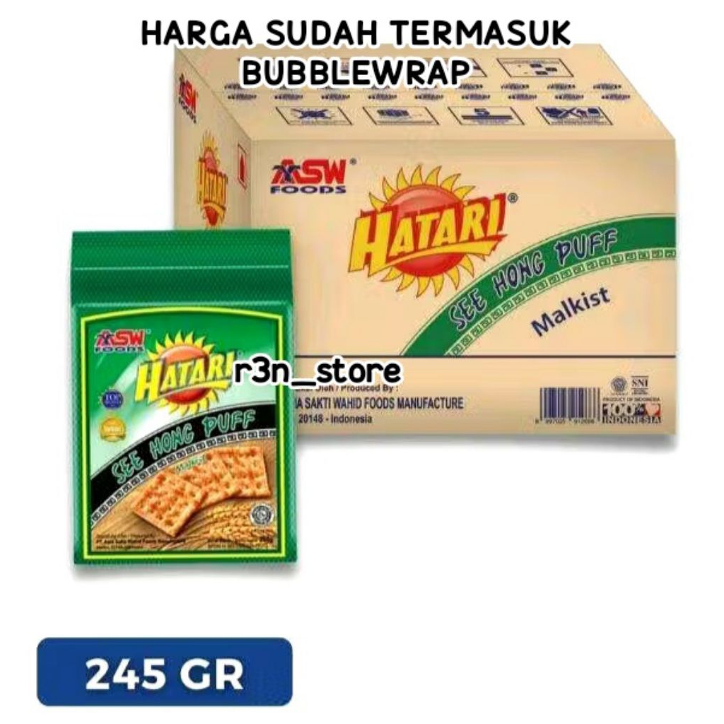 Hatari See Hong Puff malkist 245 Gr (1 Dus isi 36) termurah