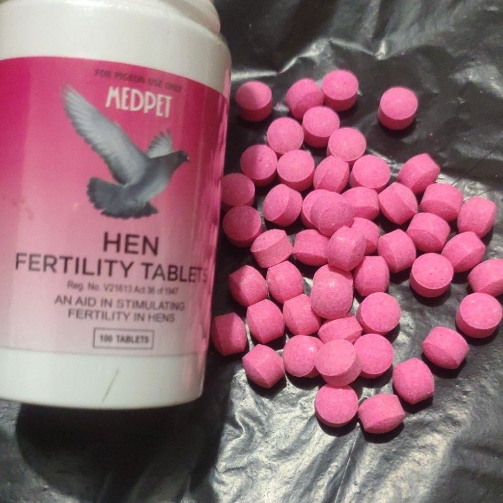 Vitamin obat subur betina MEDPET  HEN fertility khusus burung merpati dara indukan ternak