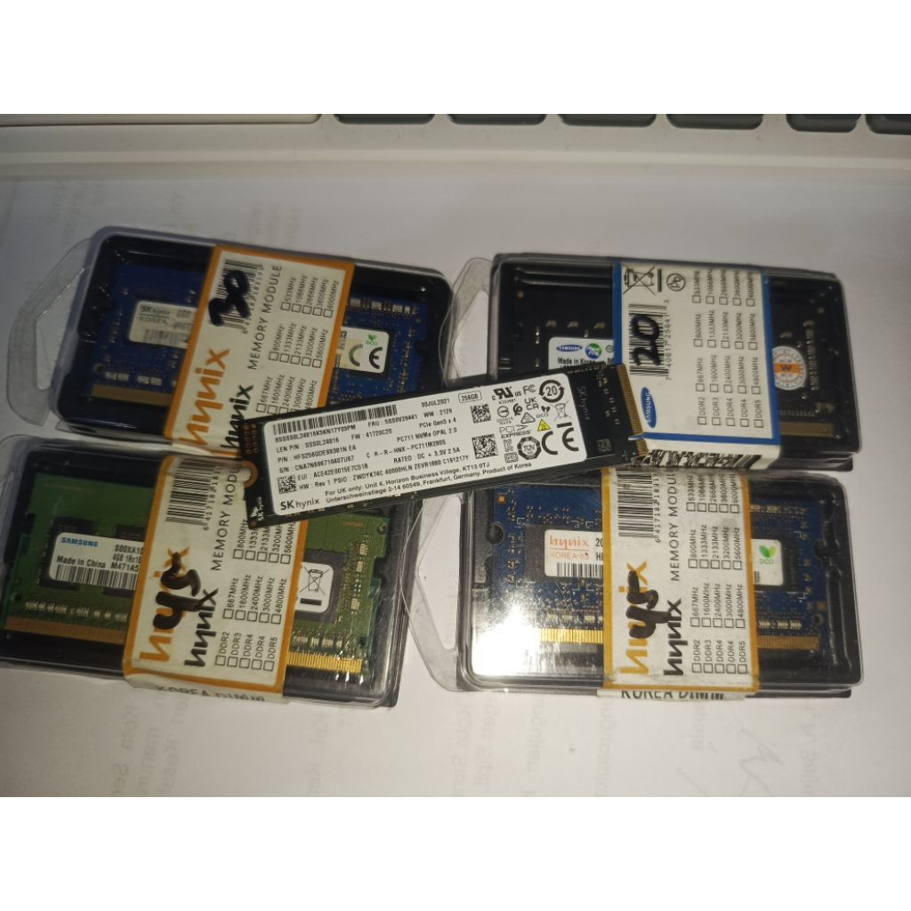 SSD NVME Cabutan 256gb 1 TB Bekas