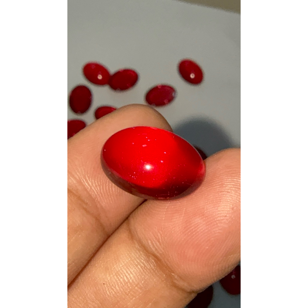 merah siam 13x18 mm warna cerah bagus bahan opsi harga satuan