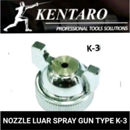NOZZLE SPRAY GUN LUAR+ RING TYPE K-3 KENTARO JAPAN QUALITY