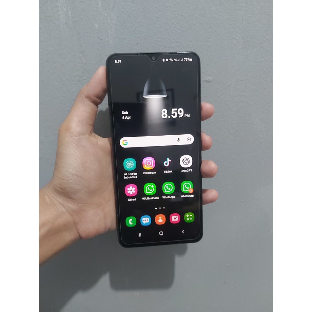 Samsung A12 4/128GB Second Original Berkualitas