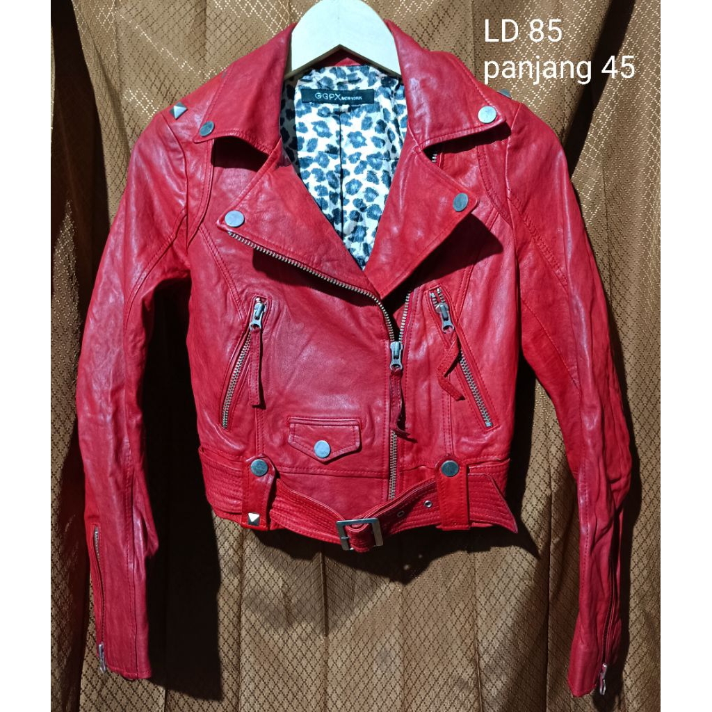jaket kulit asli merah jaket kulit asli ramones merah jaket ramones merah jaket ramones kulas jaket 