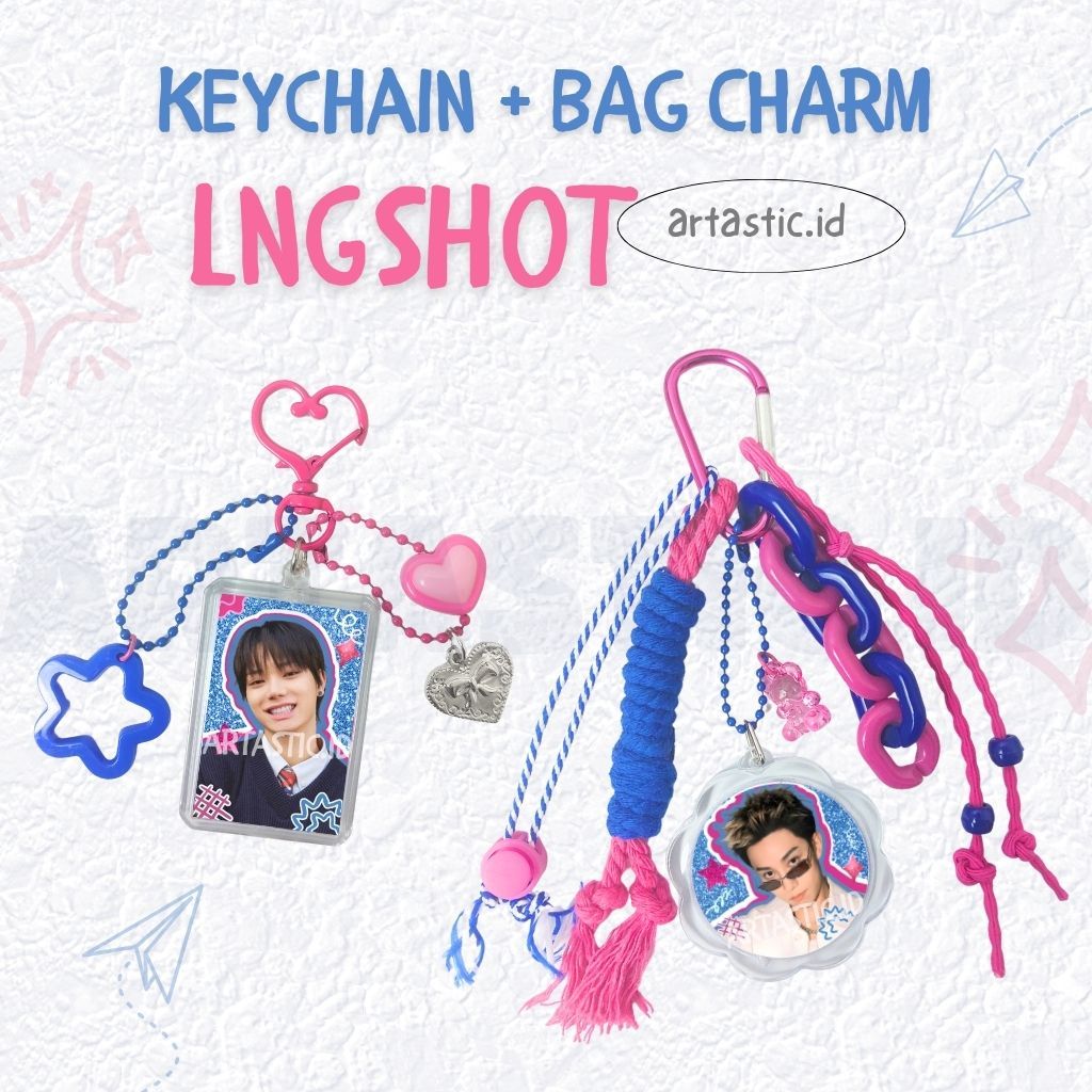 Keychain Photo Acrylic LNGSHOT K-Pop Bagcharm Gantungan Kunci & Tas | ARTASTIC.ID
