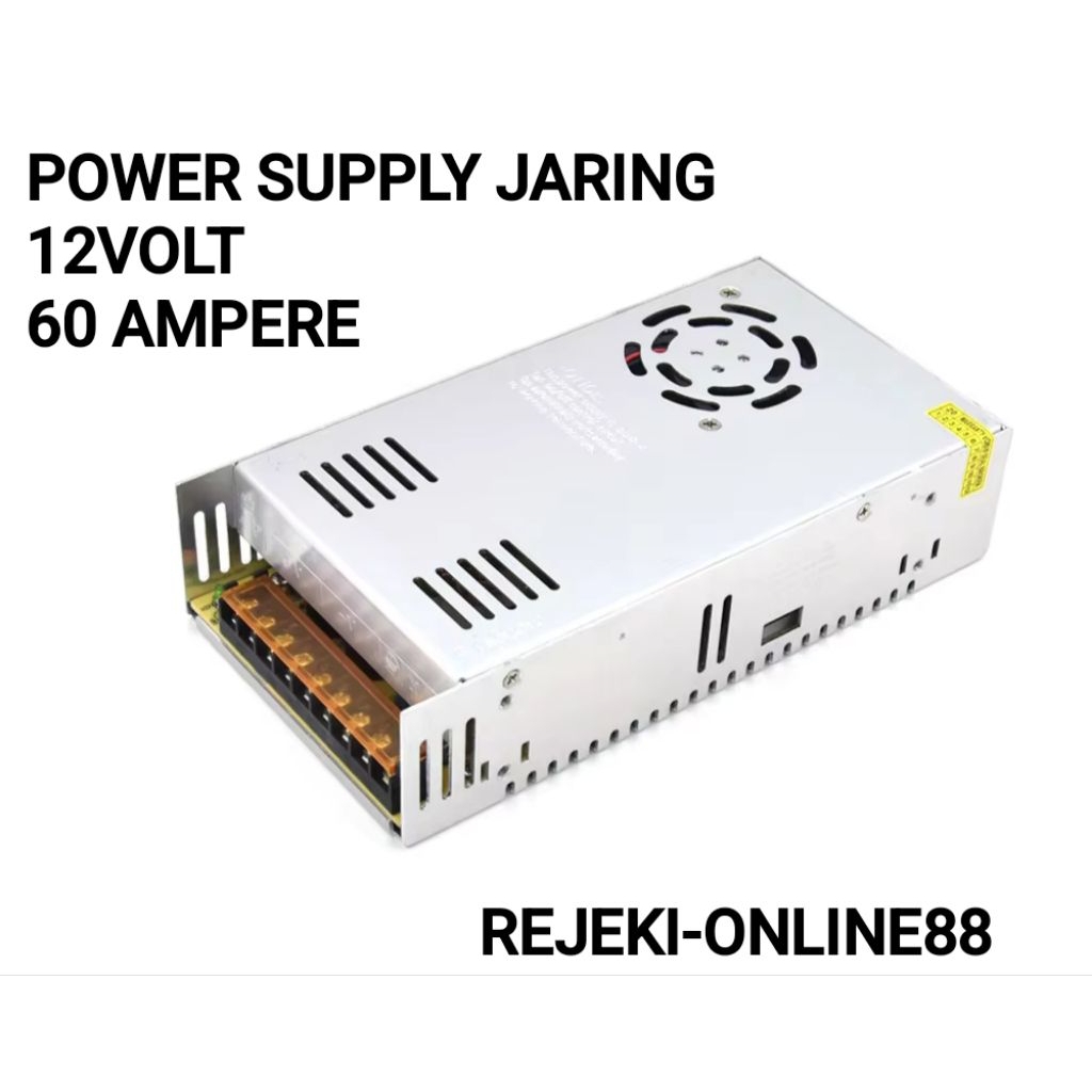 Power Supply 12V 60A Power Supply 60 Ampere 12 Volt 720W Murni 60 Ampere