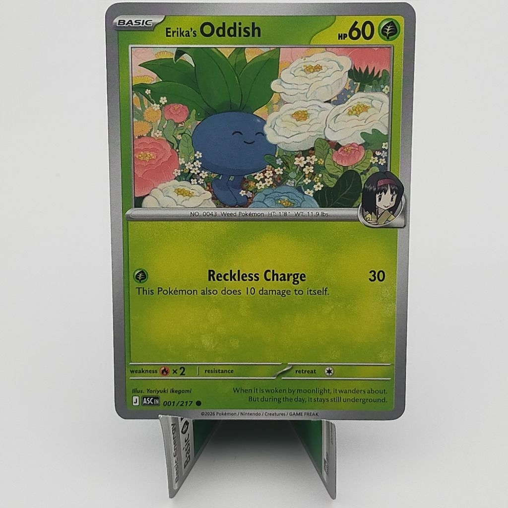 Kartu TCG Pokemon EN Original Erika's Oddish ASC 001/217