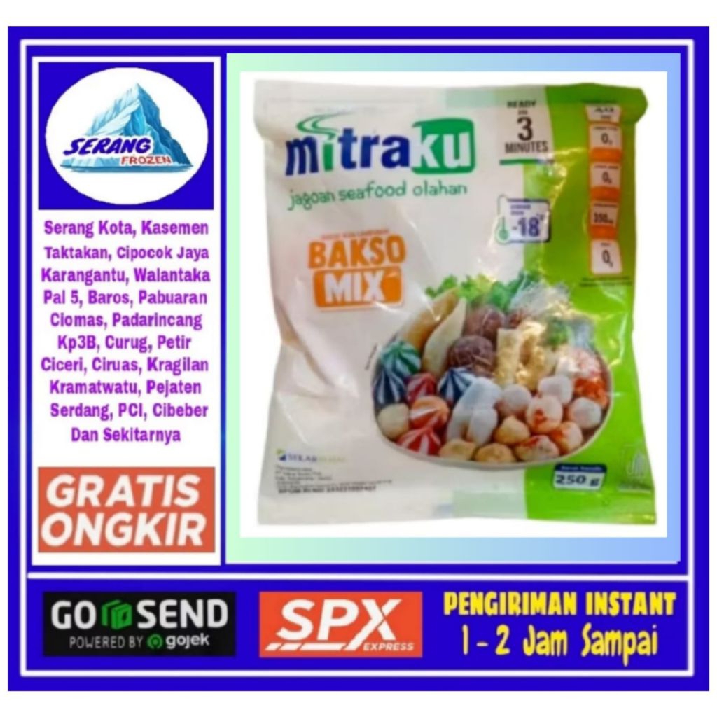 Mitraku Mix 250gr, Seafood mix, Serang Frozen