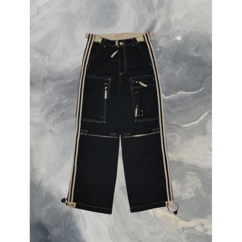 Celana Baggy Cargo Utility Stripe Gombrong GUESS