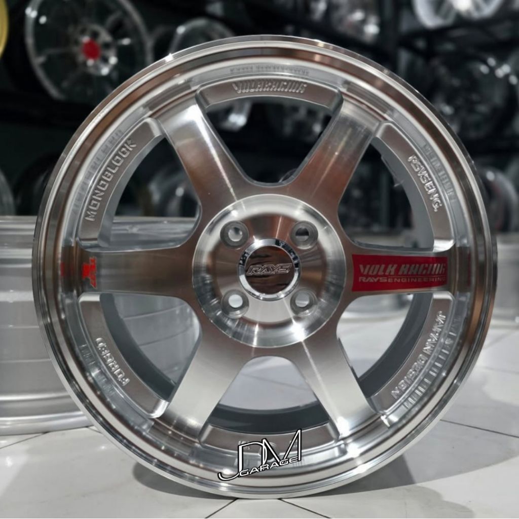 velg te37 sl r16 lebar 7 pcd 4x100 ET 40 velg mobil ring 16 pnp mobil agya ayla swift fronx brio jaz