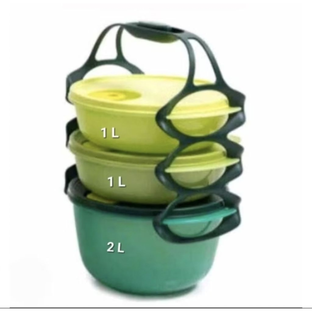 Tupperware carry all bowl rantang susun bulat