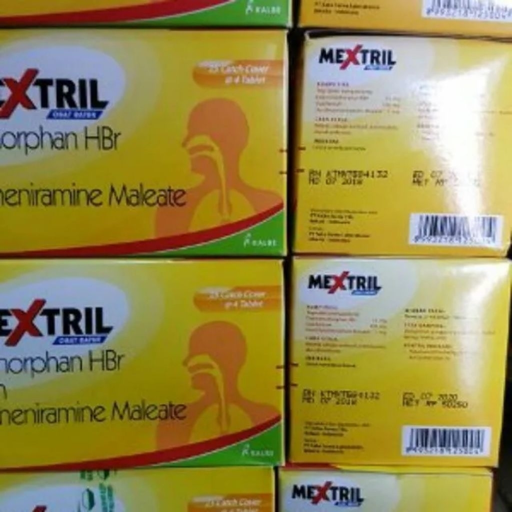 Mextril tablet isi 25 blister pereda batuk tenggorokan gatal