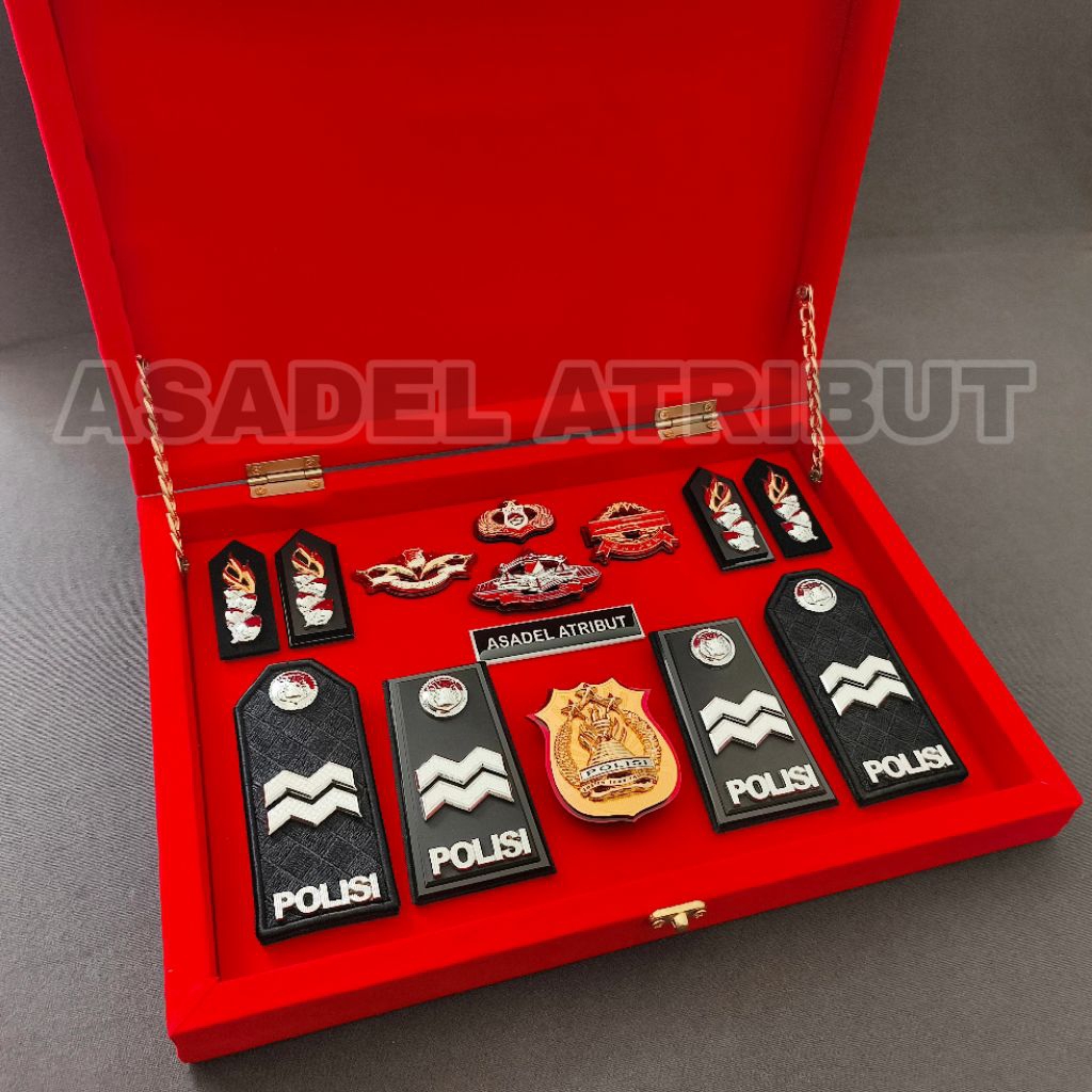 ‎SET BOX PANGKAT POLISI AIPTU EKSKLUSIF PREMIUM / SOUVENIR BOX PANGKAT AIPTU / PANGKAT PDH AIPTU / P