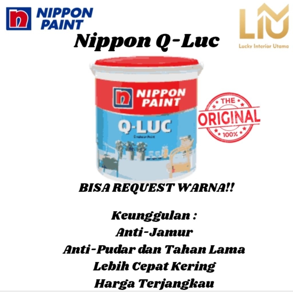 Q-LUC CAT TEMBOK NIPPON PAINT Q LUC CAT NIPPON PAINT TEMBOK QLUC 4,5 KG