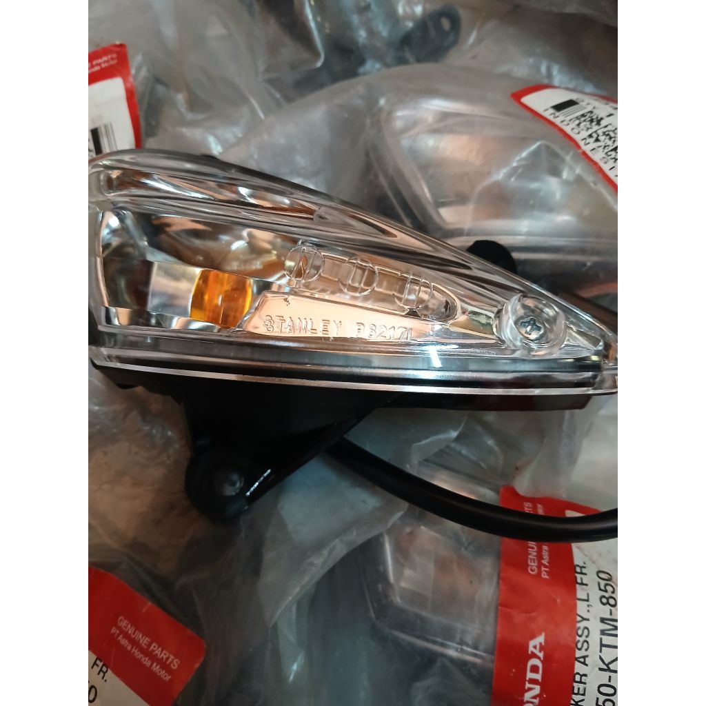 33450 KTM 850 LAMPU SEIN SUPRA X125 DEPAN KIRI ASSY ORIGINAL STANLEY