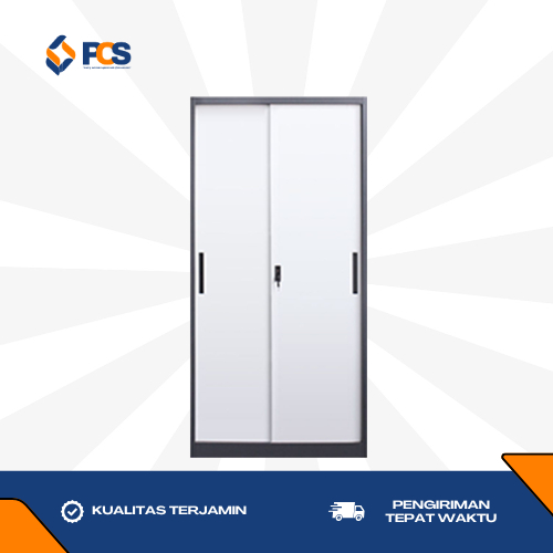 Lemari Besi Avery HM 003 / Lemari Besi 2 Pintu Sliding / Lemari Arsip / Tempat Penyimpanan